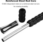 Yansyi Muscle Roller Stick for Athletes - Body Massage Roller Stick - Release Myofascial Trigger Points Reduce Muscle Soreness Tightness Leg Cramps & Back Pain for Physical Therapy & Recovery (White)