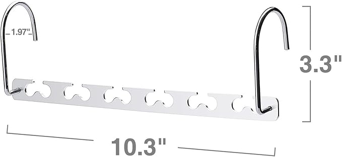HOUSE DAY Space Saving Hangers for Clothes 20 Pack, Heavy Duty Hanger Organizer | 30 Lbs Capacity |, Metal Magic Hanger, Sturdy Multi Hangers, Closet Space Saver Closet Organizers and Storage