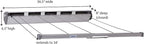 Household Essentials Retractable 5-Line Dryer, White