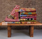 Wholesale Mix lot Tribal Kantha Quilts Reversible Vintage Cotton Bedspread Sari Throw Old Assorted Patches Bed Cover Rally (1 Pc)