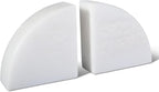 Marble Bookend for Shelves, Non-Skid Bookends for Heavy Books, Heavy Duty Book Stopper for CDs, Luxury Book Shelf Holder, Quarter Circle Design Book Ends Decorative, Namib Fantasy, Set of 2