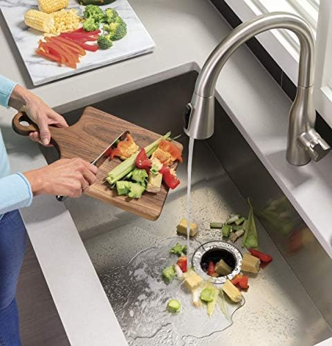 GE Disposall Continuous Feed 1 Horsepower Motor Garbage Disposer, Good for Grinding: Cooked Meat, Beans, & Seeds, Easy Install Kit, Non-Corded, Recommended Families of 4 or More, GFC1020N