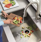 GE Disposall Continuous Feed 3/4 Horsepower Motor Garbage Disposer, Good for Grinding: Vegetable Peels & Small Bones, Easy Install Kit, Non-Corded, Recommended for 2-4 Person Homes, GFC720N