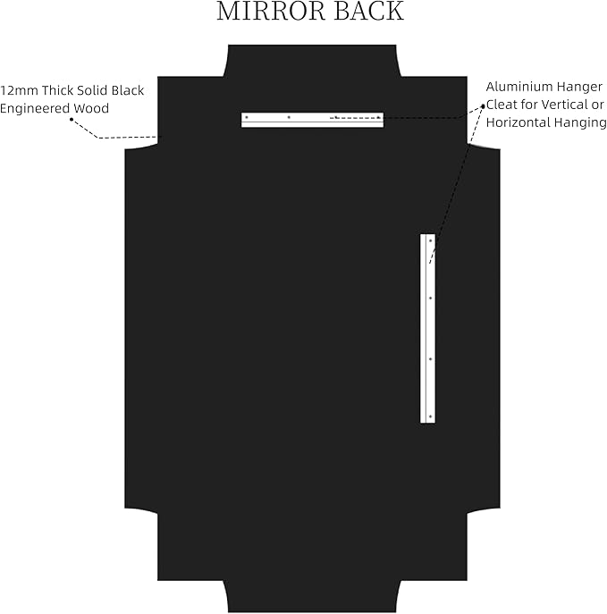 Kelly Miller Gold Bathroom Mirror for Wall, 24"x36" Large Decorative Mirror Gold Wall Mirror Vanity Mirror Beveled Wall Decor for Master Bath Half Bath Living Room Bedroom Fireplace Mantle Entryway