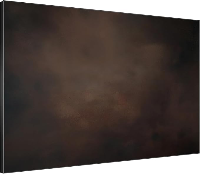 SIGNWIN 46"x60" Extra Large Framed Wall Art Dark Brown Abstract Moody Illustration for Home Living Room Bedroom Decor (Frame Assembly Required)