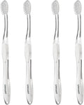 LINHART Extra Soft Toothbrush – Teeth Whitening Toothbrush with Multi Length Bristles, 4 Pack