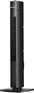 Holmes 31" Manual Tower Fan, 70° Oscillation, 3 Speeds, 2-Hour Auto Shut-Off Timer, Adjustable Vents, Compact and Slim Profile, Carry Handle, Ideal for Cooling your Home, Bedroom or Office, Black