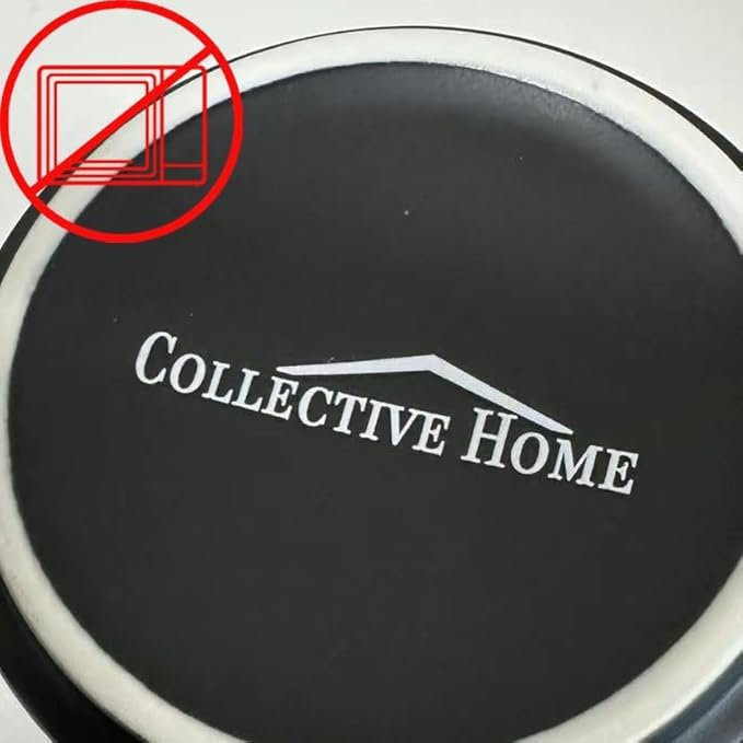 COLLECTIVE HOME - Monogram Ceramic Mugs, 15 oz Golden Initial Black Coffee Cups, Elegant Alphabet Tea Mugs, Elegant Personalized Mug with Gift Box, Unique Mug with Double Side Capital Lette (C)