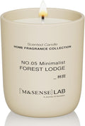 M&SENSE Natural Soy Candle| Forest Lodge | 5.3 oz | Minimalist Scented Candle for Relaxation, Gifting, Home Décor | for Bedroom, Office, Party Small