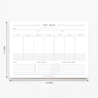 Bliss Collections Weekly Planning Pad, To Do List Notebook - Undated Tear-Off Sheets Notepad - Work Calendar, Organizer, Scheduler for Goals, Tasks - Minimalist, 8.5" x 11", 50 Sheets