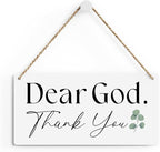 SENJIAN Christian Home Decor Christian Wall Art Rustic Bible Verse Sign Scripture Printed Wood Sign Wall Art Religious Sign for Home Office Bathroom Bedroom