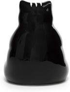 Ceramic Lazy Black Cat Home decor - Can be used as a candy dish, decorative bowl, tealight candle holder and jewelry tray | Unique Birthday gifts for Women, Mom, Grandma, Cat lover, Friend, Coworker