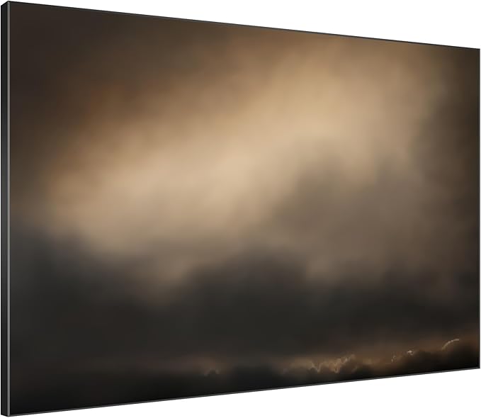 SIGNWIN 60"x72" Extra Large Framed Wall Art Golden Sunset Cloud, Moody Sky Scene for Home Living Room Bedroom Decor (Frame Assembly Required)