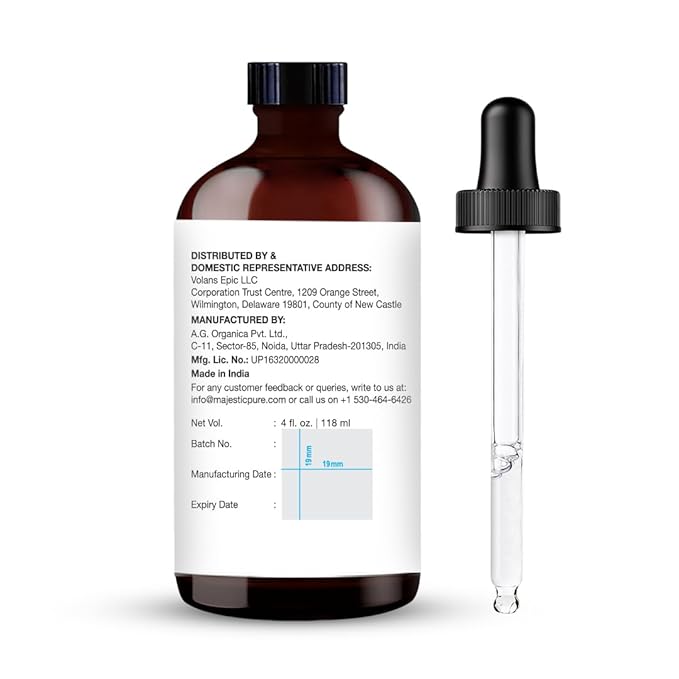 Majestic Pure Grapefruit Essential Oil with Glass Dropper - Huge 4 Fl Oz - 100% Pure and Natural Grapefruit Oil - Premium Grade Essential Oils for Diffuser, Aromatherapy, Soap and Candle Making