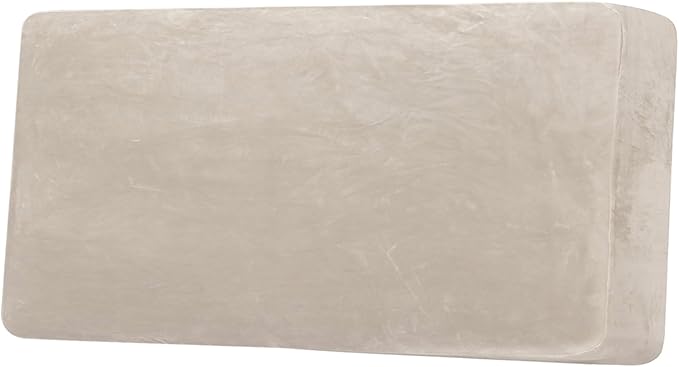H.VERSAILTEX Velvet Stretch Individual Couch Cushion Cover Plush Cushion Slipcover for Loveseat Sofa Cushion Furniture Protector Seat Cushion Sofa Cover (1 Piece Sofa Cushion Cover, French Oak)