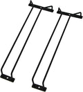 14-Inch Black Wine Glass Rack, Under Cabinet Wine Glass Holder, Stemware Rack, Hanging Stemware Holder, Set of 2