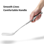 14-15" Wok Spatula and Ladle,2 PCS Wok Tools Set,304 Stainlss Steel Cooking Utensils,Matte Wok Accessories,Solid Wok Utensils