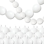White Quick Link Balloons, 120PCS Linking Balloons for Making Balloon Wall Balloon Arch Balloon Chains, Pearl Balloons for Wedding Birthday Baby Shower Graduation Grad Party Decorations (6+10inch)
