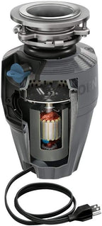Moen Gray EX Series Prep Series 1/2 Horsepower Garbage Disposal, EX50C