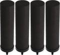 Huining 4PCS Black Filters for Purification Unit Filter Replacement Household Bucket Filtration System Gravity Water Filter System Purifier Survival