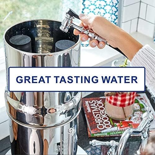 Water Filter Replacement Compatible with Big Berkey® Gravity Filter System Parts and Accessories, NSF/ANSI 42&372 Certified (4 Pack) BB9-2® Black Water Filters Cartridges