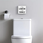 Funny Bathroom Decor, Funny Bathroom Wall Art, Black and White Bathroom Decor, Cute Bathroom Decor, Bathroom Decor for Shelves, Wooden Box Decor Sign for Home Farmhouse Office Living Room Desk Table