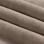 PrinceDeco Sectional Couch Covers Velvet Couch Cover for Dogs Washable L Shaped Couch Cover 1 Piece Individual Sectional Couch Covers with Elastic Bottom(Chaise Lounge,Taupe)