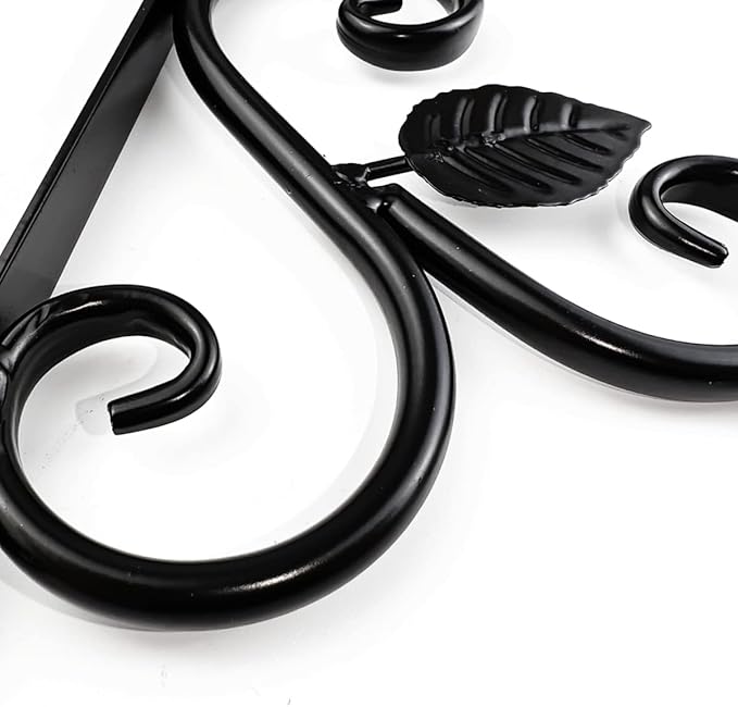 TIHOOD 4PCS Plants Hangers Outdoor Indoor Decor, Wall Hooks for Hanging Plant Bracket, Plant Hooks for Bird Feeder, Wind Chime, Lights, Lanterns