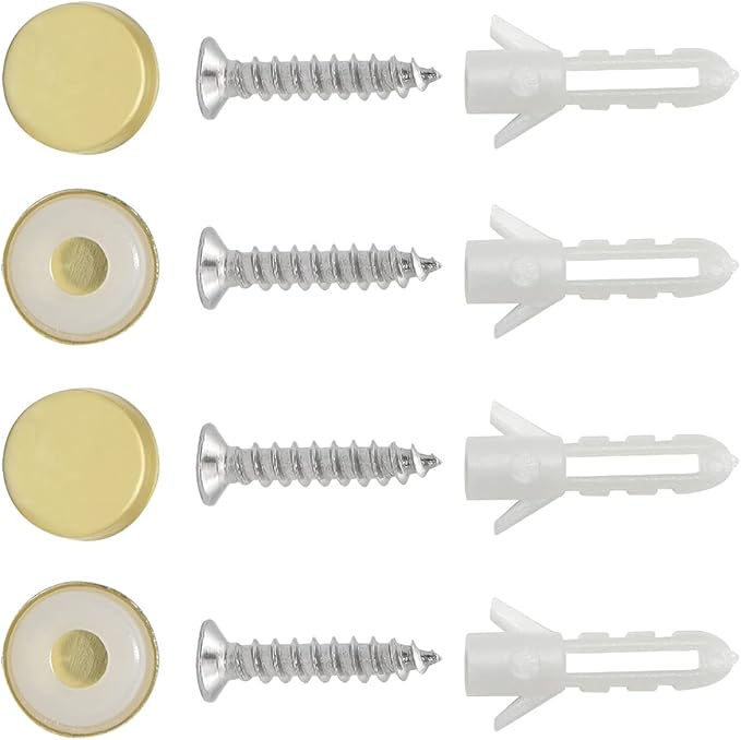 8.8-Inch Gold Wine Glass Rack, Under Cabinet Wine Glass Holder Stainless Steel Stemware Rack - Hanging Stemware Holder for Cabinet Kitchen Bar, Set of 3