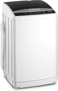 ROVSUN 25LBS Portable Washing Machine, Full-Automatic Electric Laundry Machine with Stainless Steel Drum, 110V Compact Washer, Washer and Spin Dryer Combo with Drain Pump for Apartment, Dorm, Home