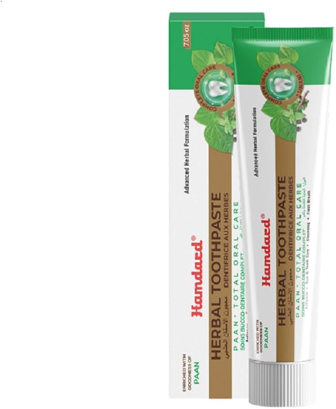 Hamdard Paan Total Oral Care Toothpaste – 200g (Pack of 2) | Herbal Ayurvedic Toothpaste with Paan Flavor | Fluoride-Free | Gum Care, Fresh Breath & Natural Oral Hygiene