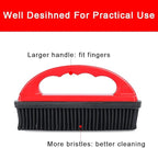 Rubber Pet Hair Removal Brush Lint & Hair Removal Cat Dog Hair Remover Brush Pet Hair Removal Tool Silicone Lint and Debris Remover for Cleaning, Grooming, Lint and Fur Removal, Home,Red