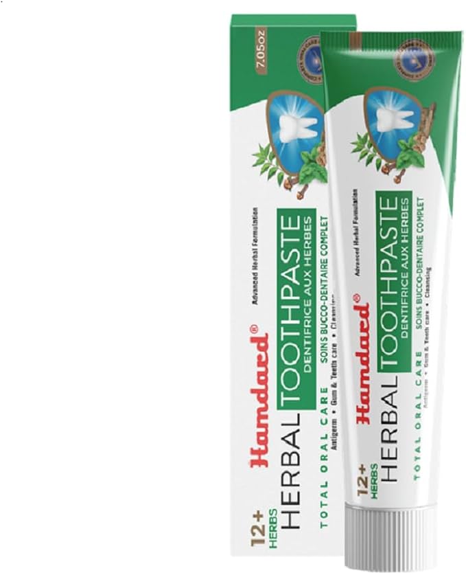 Hamdard 12 Herbs Miswak Total Oral Care Toothpaste 200g (Pack of 2)