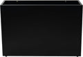 Kozyard 36" x 12" x 24" Metal Rectangular Planter Box Steel Long Box Planter Black Powder Coated Steel Plant Pot All-Weather Use with Partition Panel for Indoor Outdoor for Trees, Plants Flowers