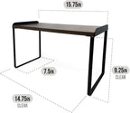 Mitus Shelf Organizer and Storage, Tiered Wood Cabinet Rack for The Kitchen Counter, Bathroom Counter, Pantry Cupboard, Office Desk Bookshelf, 16" Wide Walnut Brown and Black (Large)
