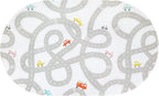 STARUIA Road Traffic Kids Rug Children Playing with Cars Playmat 4x6 Ft, Washable Play Carpet for Kids Playroom, Non-Slip Have Fun Safe Baby Nursery Rug for Toddler Boy's Bedroom Game Room Grey