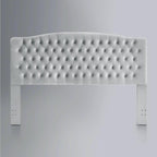 24KF Upholstered Tufted Button Velvet Headboard,Comfortable Fashional Headboard King/CA King Size,Gray