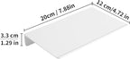 JOOM Small Metal Wall Floating Shelf - Metal Wall Shelf, Black Floating Shelf, Small Bathroom Shelf, Display Shelves for Storage (White, 8 Inch)