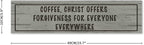 Generic Wood Sign Coffee Offers Forgiveness for Everyone Everywhere Rustic Wooden Hanging Sign Home Farmhouse Kitchen Wall Decor 16 x 4 Inch