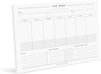 Bliss Collections Weekly Planning Pad, To Do List Notebook - Undated Tear-Off Sheets Notepad - Work Calendar, Organizer, Scheduler for Goals, Tasks - Minimalist, 8.5" x 11", 50 Sheets