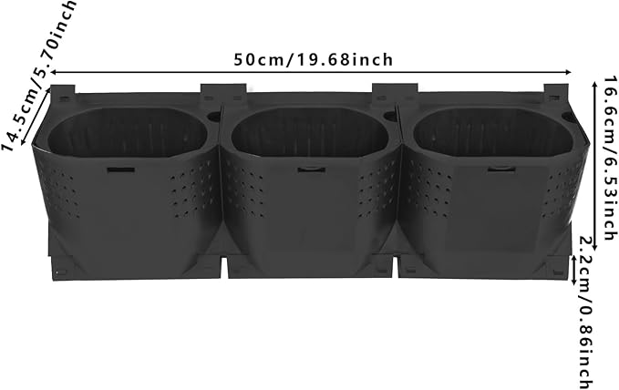 Self Watering Wall Planter | 36 Pots Vertical Garden Planter for Indoor Plants | wall-Mounted Stackable Wall planter | Hanging Plant Flower Pot Holder | 10.56 Fl Oz Each Individual Pot | Black