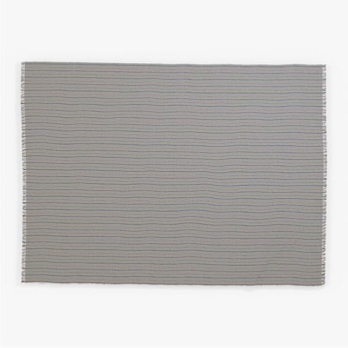 Outer Insect Shield Lightweight Throw Blanket - Pinstripe, 50’’W x 60’’, Recycled Material, Repels Mosquitoes, Ticks, Fleas & Flies, Machine Washable, Camping, Picnic, Beach, Travel