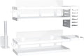 PUSDON Metal Wall Hanging Basket 2 Packs DIY Suitable for Multiple Scenes - Middle White Guardrail Suit