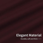Easy-Going Blackout Curtains for Bedroom, Solid Thermal Insulated Grommet and Noise Reduction Window Drapes, Room Darkening Curtains for Living Room, 2 Panels(42x63 in, Wine)