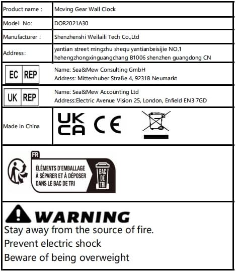 DORBOKER 30" Original Moving Gears Wall Clock, Large Industrial Wall Clock for Living Room Decor, Retro Wood Vintage Farmhouse Steampunk Rustic Clocks for Wall Decor,Cherry Red