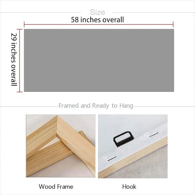 Arjun Blue Abstract Wall Art Canvas Teal Ocean Sailboat Picture Modern Turquoise Coastal Nautical Painting, Extra Large 58"x29" Framed Textured Artwork for Living Room Bedroom Home Office Wall Decor