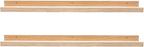 AZSKY Floating Shelves Wall Mounted Set of 2 Natural Wood Picture Shelves Wall Shelves for Bedroom Bathroom Living Room Kitchen Laundry Room Storage & Decoration 24 Inch