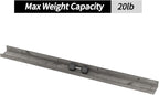 Giftgarden 47 Inch Gray Floating Shelves for Wall Mount, Grey Wood Wall Shelf Ledge for Bathroom Bedroom Living Room Kitchen Storage, Set of 3 Different Sizes