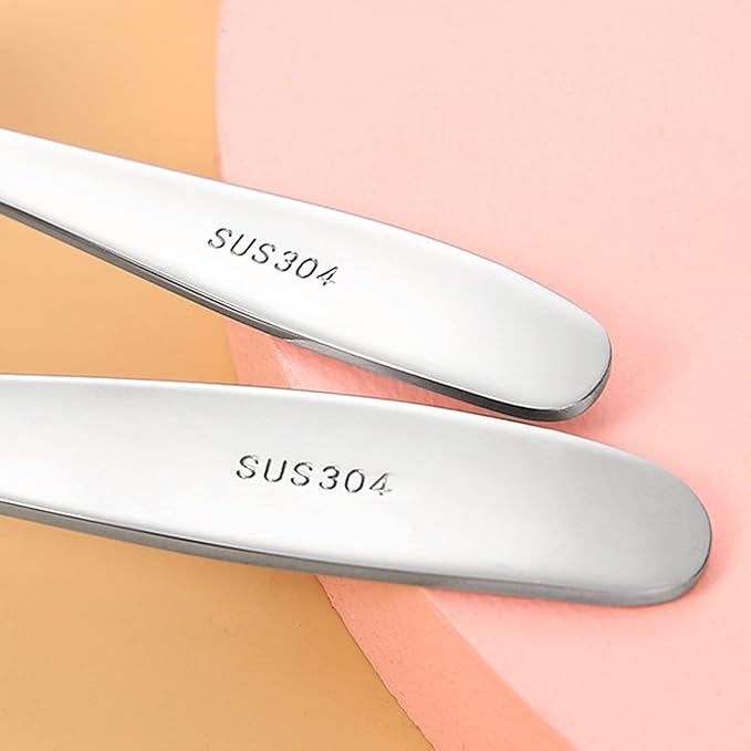 VANRA Premium 18/8 Stainless Steel Children's Cutlery - 5.8-inch Kids Dinner Forks, 4 Pieces Silverware Flatware Utensil Set for Home & School