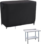 Kingling Outdoor Prep Table Covers, Waterproof Stainless Steel Table Cover Metal Table Cover Protection for Patio Kitchen Prep/Work Tables - 60''L x 30''W x 34''H